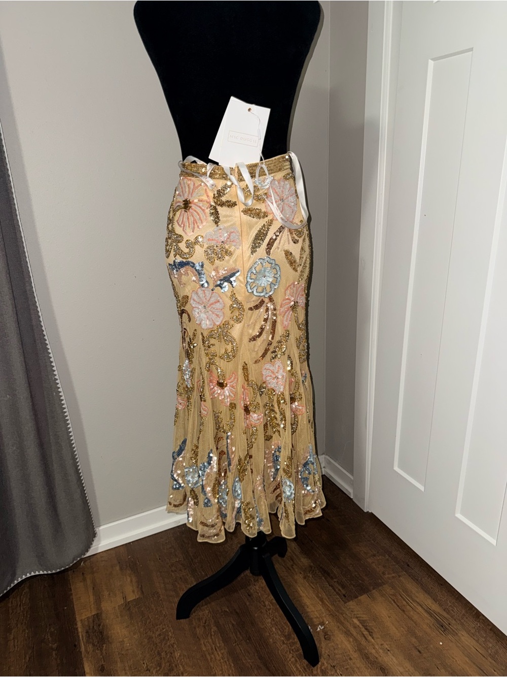 Mac Duggal Skirt Midi Floral Embellished 4